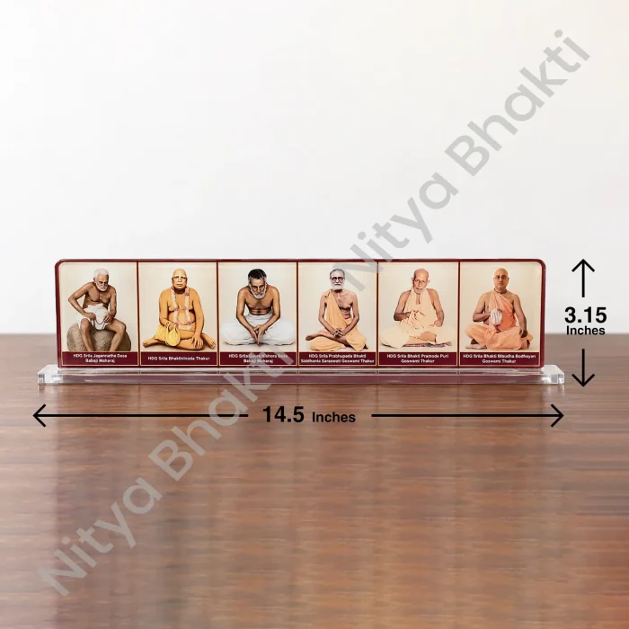 Vaishnav Guru Parampara (Acrylic Frame) – Gaudiya Vaishnav Acharyas